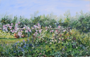 The rose trellis, June