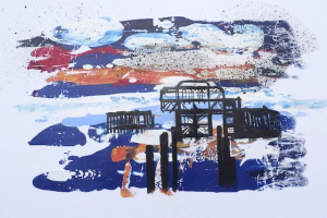 Murmuration over the old West Pier, Brighton