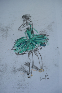 Ballet dancer in repose 1
