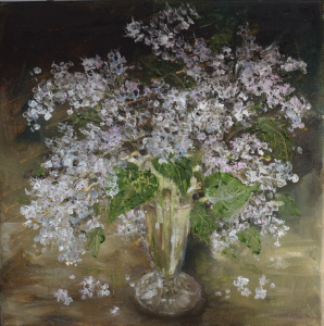 Still life of fading lilacs