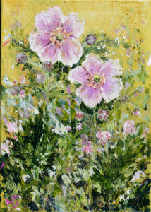 Study of Japanese anemones