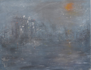 Docking at Ryde, Isle of Wight, in the fog