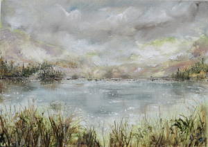 Low cloud over the loch